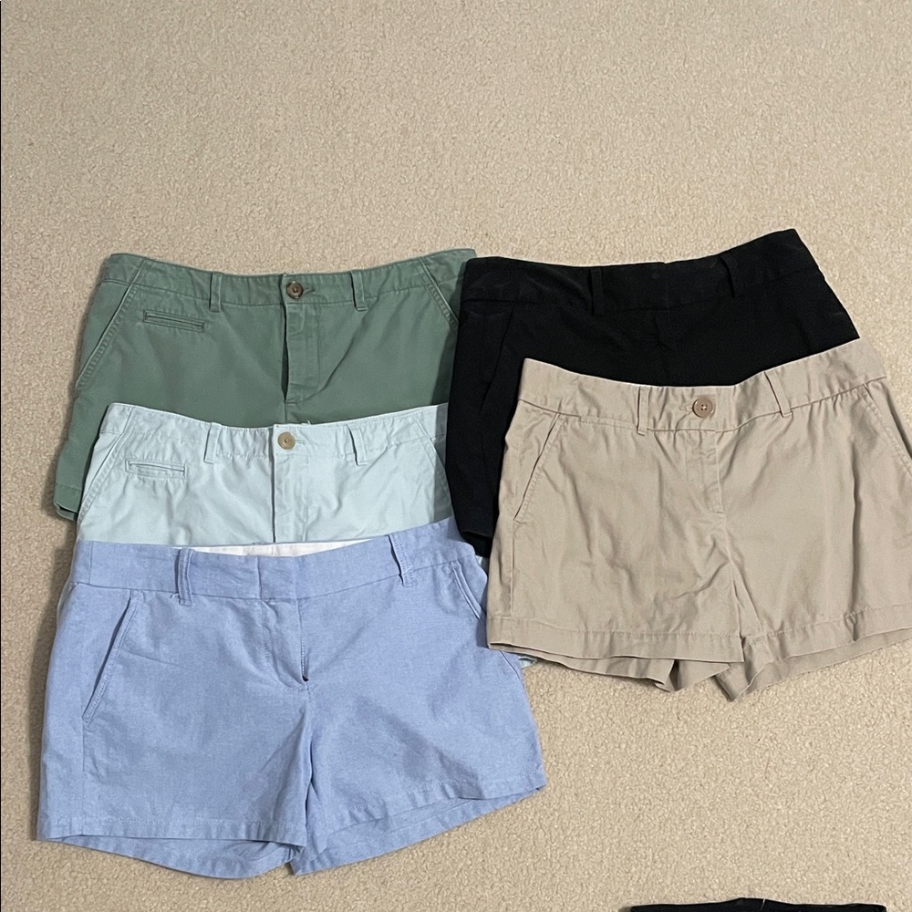 Women's Casual Shorts - Black, Tan, Green, Light Blue
